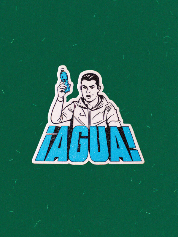 Sticker ¡AGUA!