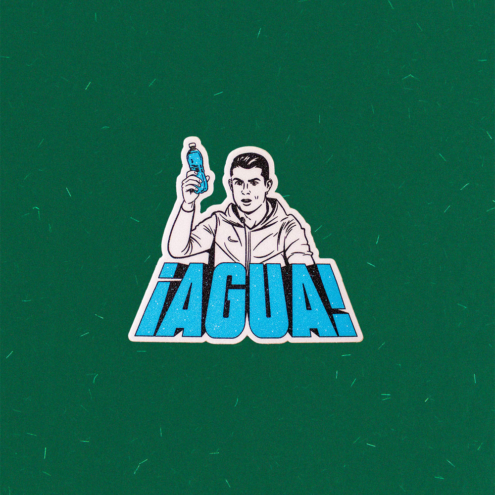 Sticker ¡AGUA!